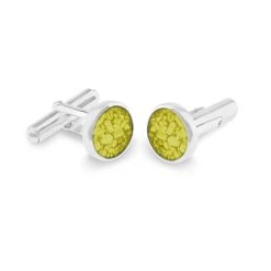 Mens Classic Round Memorial Ashes Cufflinks -Inscripture ew cl 605 sswg yellow Ashes Cufflinks Ashes Jewellery 1000x1000 1
