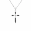 Unisex Solace Cross Memorial Ashes Necklace -Inscripture ew p 120 sswg black Ashes Pendant Ashes Necklace Ashes Jewellery 1 1000x1000 1