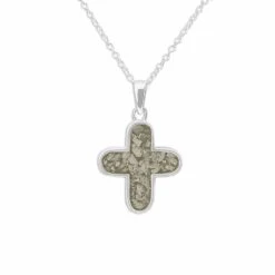Rounded Cross Memorial Ashes Necklace -Inscripture ew p 123 sswg transparent Ashes Pendant Ashes Necklace Ashes Jewellery 1000x1000 1