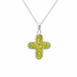 Rounded Cross Memorial Ashes Necklace -Inscripture ew p 123 sswg yellow Ashes Pendant Ashes Necklace Ashes Jewellery 1000x1000 1