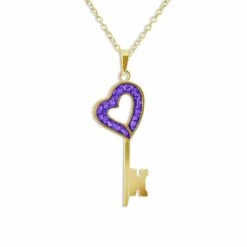 Key Memorial Ashes Necklace 28 Key Memorial Ashes Necklace -Inscripture ew p 124 yg purple Gold Ashes Pendant Ashes Necklace Ashes Jewellery 1000x1000 1