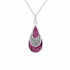 Ladies Layered Teardrop Memorial Ashes Pendant -Inscripture ew p 125 sswg violet 3046942a ed62 4b52 84c0 f5fb2069abf3 1000x1000 1