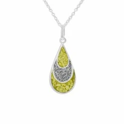 Ladies Layered Teardrop Memorial Ashes Pendant -Inscripture ew p 125 sswg yellow d766a10b 5bfe 4f69 ba24 8d19ea6530a0 1000x1000 1
