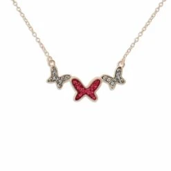 Butterflies Memorial Ashes Necklace -Inscripture ew p 126 rg red Rose Gold Ashes Necklace Ashes Jewellery 1000x1000 1