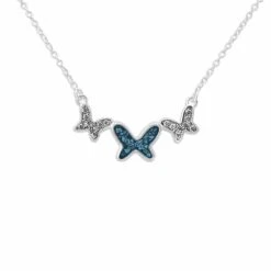 Butterflies Memorial Ashes Necklace -Inscripture ew p 126 sswg blue Ashes Necklace Ashes Jewellery 1000x1000 1