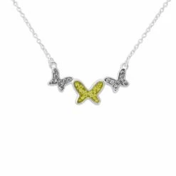 Butterflies Memorial Ashes Necklace -Inscripture ew p 126 sswg yellow Ashes Necklace Ashes Jewellery 1000x1000 1
