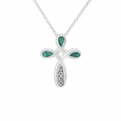 Celtic Cross Memorial Ashes Pendant -Inscripture ew p 127 sswg aqua Ashes Necklace Ashes Jewellery 1000x1000 1