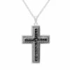 Unisex Cross Memorial Ashes Pendant -Inscripture ew p 130 sswg black Ashes Necklace Ashes Jewellery 1000x1000 1