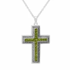 Unisex Cross Memorial Ashes Pendant 26 Unisex Cross Memorial Ashes Pendant -Inscripture ew p 130 sswg green Ashes Necklace Ashes Jewellery 1000x1000 1