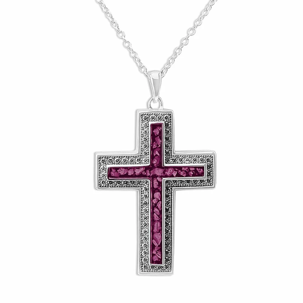 Unisex Cross Memorial Ashes Pendant 8 Unisex Cross Memorial Ashes Pendant - Image 6