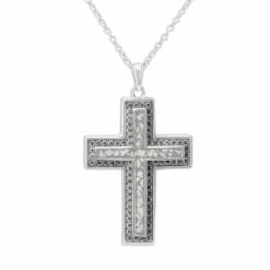 Unisex Cross Memorial Ashes Pendant 17 Unisex Cross Memorial Ashes Pendant -Inscripture ew p 130 sswg white Ashes Necklace Ashes Jewellery 1000x1000 1