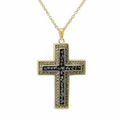 Unisex Cross Memorial Ashes Pendant 29 Unisex Cross Memorial Ashes Pendant -Inscripture ew p 130 yg black Gold Ashes Necklace Ashes Jewellery 1000x1000 1