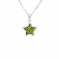 Star Ashes Memorial Necklace -Inscripture ew p 134 sswg green Ashes Necklace Ashes Jewellery 1000x1000 1
