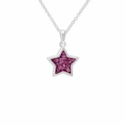 Star Ashes Memorial Necklace -Inscripture ew p 134 sswg violet Ashes Necklace Ashes Jewellery 1000x1000 1