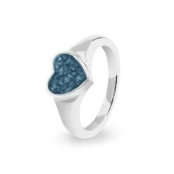 Dearest Memorial Ashes Ring -Inscripture ew r 338 sswg blue Ashes Ring Ashes Jewellery 1000x1000 1