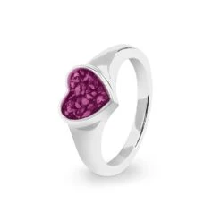 Dearest Memorial Ashes Ring -Inscripture ew r 338 sswg violet Ashes Ring Ashes Jewellery 1000x1000 1