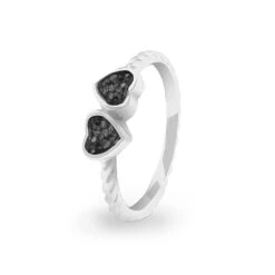 Together Memorial Ashes Ring -Inscripture ew r 340 sswg black Ashes Ring Ashes Jewellery Copy 1000x1000 1