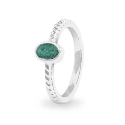 Petite Guard Memorial Ashes Ring -Inscripture ew r 344 sswg aqua Ashes Ring Ashes Jewellery 1000x1000 1