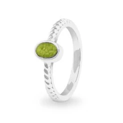 Petite Guard Memorial Ashes Ring -Inscripture ew r 344 sswg green Ashes Ring Ashes Jewellery 1000x1000 1