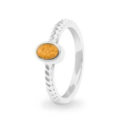 Petite Guard Memorial Ashes Ring -Inscripture ew r 344 sswg orange Ashes Ring Ashes Jewellery 1000x1000 1