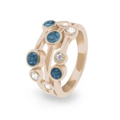 Droplets Memorial Ashes Ring -Inscripture ew r 346 rg blue Rose Gold Ashes Ring Ashes Jewellery 1000x1000 1