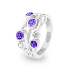Droplets Memorial Ashes Ring -Inscripture ew r 346 sswg purple Ashes Ring Ashes Jewellery 1000x1000 1