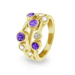 Droplets Memorial Ashes Ring -Inscripture ew r 346 yg purple Gold Ashes Ring Ashes Jewellery 1000x1000 1