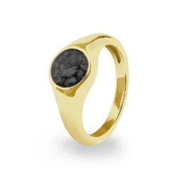 Unisex Pride Memorial Ashes Ring -Inscripture ew r 347 yg black Gold Ashes Ring Ashes Jewellery 1000x1000 1