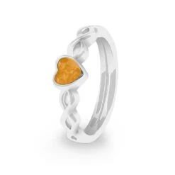Beau Memorial Ashes Ring -Inscripture ew r 353 sswg orange Ashes Ring Ashes Jewellery 1000x1000 1