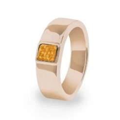 Unisex Strength Memorial Ashes Ring -Inscripture ew r 354 rg orange Rose Gold Unisex Strength Ashes Ring Ashes Jewellery 1000x1000 1