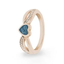 True Love Memorial Ashes Ring -Inscripture ew r 355 rg blue Rose Gold Ashes Ring Ashes Jewellery 1000x1000 1