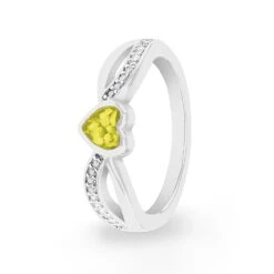 True Love Memorial Ashes Ring -Inscripture ew r 355 sswg yellow Ashes Ring Ashes Jewellery 1000x1000 1